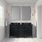 James Martin Vanities Brittany 60" Double Vanity, Black Onyx, w/ 3 CM Phantome Eclos Top 650-V60D-BKO-3PHT - alternate 2