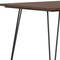 Homeroots 66" Walnut and Black Wood and Iron Dining Table 640713 - alternate 5