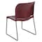 Flash Furniture Burgundy Plastic Stack Chair, PK5 5-RUT-238A-BY-GG - alternate 9