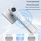 Wrightmaster 6.3 in White Fingerprint Biometric Smart Door Handle ZR-05M8-SV - alternate 4