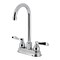Kingston Brass Double-Handle 4" Centerset High-Arc Bar Faucet, Polished Chrome FB8491NFL - alternate 1