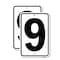 Signmission Sign with Number '9, 12'' X 18'' 2 Signs, Heavy Gauge Aluminum, 2PK A-1218-2PACK-22899 - alternate 1