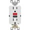 Leviton SmartlockPro Self-Test 15A White Residential Grade 5-15R GFCI Outlet R22-GFNT1-0RW - alternate 2