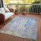 Homeroots 8' X 10' Purple Abstract Washable Indoor Outdoor Area Rug 607749 - alternate 8
