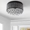 Jonathan Y Evelyn 17" 3-Light Crystal Drops/Metal , LED Flush Mount, Black JYL6143A - alternate 12