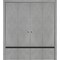 Sartodoors Sliding Closet Double Bi-fold Doors, Planum 0012 Concrete and Aluminum Strips, Sturdy Tracks Moldin PLANUM0012DBF-BTN-72 x 80 (4* 18x80) - alternate 1