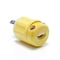 Leviton LockingPlug, 30A, 2hp, White;Yellow, Nylon 26CM-21 - alternate 4