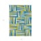 Homeroots 3' X 5' Teal Blue Green And Ivory Geometric Washable Indoor Outdoor Area Rug 598304 - alternate 8