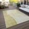 Homeroots 5' X 8' Gold Wheat And Beige Abstract Washable Indoor Outdoor Area Rug 582021 - alternate 5