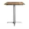 Flash Furniture Commercial All-Weather 24x30 Natural HPL Tabletop with Silver X Base ST-REC2430-NAT-T2222S-GG - alternate 9