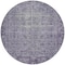 Homeroots 8' Purple Round Oriental Washable Indoor Outdoor Area Rug 607574 - alternate 8