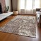 Homeroots 5' X 8' Brown And Ivory Abstract Washable Indoor Outdoor Area Rug 612720 - alternate 8