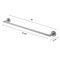 Gliderite Hardware Alpine Collection 24 in. Towel Bar Satin Nickel Bathroom Hardware 9024-RD-SN-1 - alternate 3