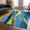 Homeroots 10' X 14' Denim Blue Copper And Green Abstract Washable Indoor Outdoor Area Rug 600965 - alternate 6