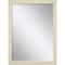 Homeroots 40" White Solid Wood Framed Accent Mirror 632832 - alternate 1