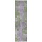 Homeroots 8' Runner Green and Purple Abstract Washable Non Skid Indoor Outdoor Runner Rug 564270 - alternate 7