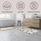 Lavish Home 2PC Bathroom Rug Set 100% Cotton Bath Mats w/ Textured Botanical Leaf Print for Boho Bathroom Decor ST-BATH5-BS - alternate 6