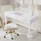 Martha Stewart Hutton Shaker Style Home Office 3 Drawer Desk in White w/Polished Brass Hardware ZG-ZP-20-WH-GLD-MS - alternate 8