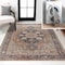 Jonathan Y Maris Ornate Medallion Non-Slip Machine-Washable Beige/Blue 5 ft. x 8 ft. Area Rug WSH109D-5 - alternate 1