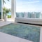 Homeroots 9' X 12' Blue Abstract Washable Indoor Outdoor Area Rug 608769 - alternate 8