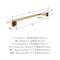 Amerock Revitalize Champagne Bronze Traditional 18 in 457 mm Towel Bar BH36033CZ - alternate 5