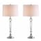 Jonathan Y Emma 29.5" Crystal LED Table Lamp, Clear, 2PK JYL2048A-SET2 - alternate 1