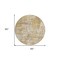 Homeroots 8' Gold Brown And Beige Round Abstract Washable Indoor Outdoor Area Rug 597964 - alternate 6