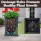 Pure Garden 19IN Tall Outdoor Planter Box with Drainage Holes for Porch or Patio Gray 50-PL4933-GRY - alternate 8