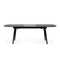 Homeroots 71" Black Rectangular Manufactured Wood Butterfly Leaf Dining Table 486019 - alternate 1
