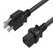 Sanoxy 2 PACK  1ft 16 AWG Universal Power Cord IEC320 C13 to NEMA 5-15P SNX-CBL-LDR-PW115-1201 - alternate 2