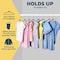 Lifemaster Gray Velvet Kids Hangers 30 Pack, 10.83" Non-Slip, Slim ABS, Swivel Hook & Notches LMVVBH30GY - alternate 8