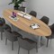 Skutchi Designs Oval Conference Table With Power Unit, 48 in W, 120 in L, Ivory HAR-OVL-48X120-DOU-K458-ESIL - alternate 6