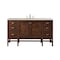 James Martin Vanities Addison 60" Single Vanity, Mid-Century Acacia, w/ 3 CM Siberian Silestone Top E444-V60S-MCA-3SFR - alternate 1