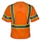 Reflective Apparel ANSI Type R Class 3 Value Mesh Vest 588ET-OR-5X - alternate 2