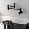 Kingston Brass Wall Mount Pot Filler Faucet, Matte Black KS3100RX - alternate 6