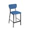 Bfm Seating Hamilton Side Barstool, Grade 3 Vinyl Seat & Back - Steel Frame - Sand Black Finish JS10B2011-2011SB - alternate 1