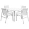 Panama Jack Outdoor Panama Jack Mykonos 5-Piece Square Dining PJO-2401-WHT-5DA-GL - alternate 1