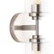 Jonathan Y Giles 16 in. 2-Light Farmhouse Industrial Iron Cylinder LED Sconce, Nickel/Clear JYL9548C - alternate 10