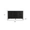 Homeroots 66in Black Distressed Solid Wood Carved Floral Six Drawer Sideboard With Two Doors 521378 - alternate 7