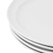 Martha Stewart 10.8 Inch Fine Ceramic Rimmed 4 Piece Dinner Plate Set in White 130155.01 - alternate 4