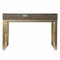 Homeroots 45" Gray and Gold Writing Desk With Two Drawers 402051 - alternate 6