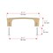 Richelieu 3 3/4-inch (96 mm) Center to Center Champagne Bronze Contemporary Cabinet Pull BP734596CHBRZ - alternate 7