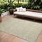 Homeroots 10' X 14' Light Green Damask Washable Non Skid Indoor Outdoor Area Rug 563861 - alternate 1