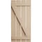 Ekena Millwork Rustic Four Board Spaced Board-n-Batten Sandblasted Faux Wood Shutters w/Z-Board, 23 1/2W x 76H, PR SHUBSZ23X76SDPR - alternate 18