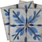 Homeroots 12" x 12" Blue Vinyl Arabesque Peel And Stick Removable Tiles 628727 - alternate 8