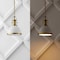 Jonathan Y Homer 10" 1-Light Modern Industrial Metal LED Dome Pendant, White/Brass Gold JYL9535D - alternate 8
