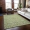Homeroots 8' X 10' Sage And Ivory Geometric Washable Indoor Outdoor Area Rug 613750 - alternate 8