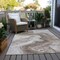 Homeroots 5' X 8' Taupe And Silver Abstract Washable Indoor Outdoor Area Rug 618347 - alternate 8