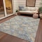 Homeroots 8' X 10' Gray And Brown Geometric Washable Indoor Outdoor Area Rug 609145 - alternate 8