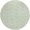Homeroots 8' Mint Green Artichoke Green And Ivory Round Geometric Washable Indoor Outdoor Area Rug 583374 - alternate 9